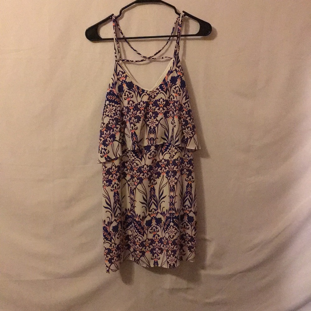 Ornate white sleeveless dress